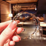 UNI-10092 - Twisted Hoop Gold - Earring